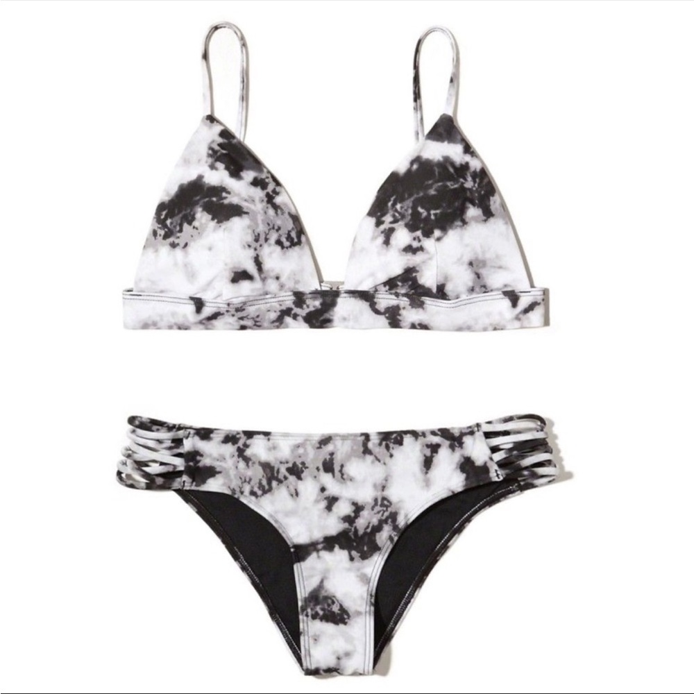 EUC🖤HOLLISTER🤍TIE DYE BIKINI SET